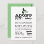 Adopt Do Shop、会議ポイント招待状 ポストカード (正面/裏面)