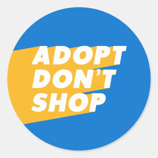 Adopt Do Shop -動物愛好家ラウンドデザイン ラウンドシール (正面)