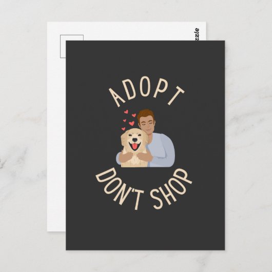 Adopt Do Shop – 犬養子縁組 ポストカード (正面/裏面)