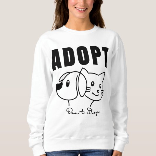 Adopt Do Shop - Animal Rescue & Pet Adoption Aw スウェットシャツ (正面)
