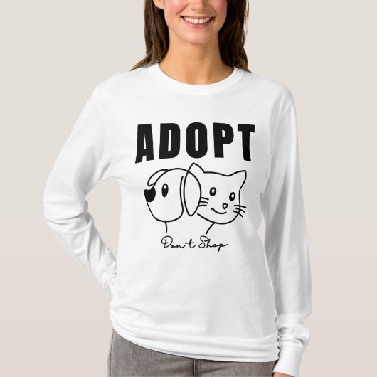 Adopt Do Shop - Animal Rescue & Pet Adoption Aw Tシャツ (正面)