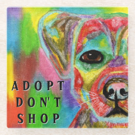 Adopt Do Shop Dog認識度 ガラスコースター