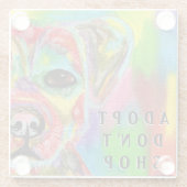 Adopt Do Shop Dog認識度 ガラスコースター (裏面)