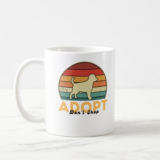 Adopt Do Shop - Rescue Dog Lover Coffee Mug コーヒーマグカップ (左)