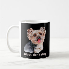 ADOPT, DON SHOP (Yorkshire Terrier)かわいい犬 コーヒーマグカップ