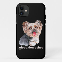 ADOPT, DON SHOP (Yorkshire Terrier)かわいい犬 iPhone 11 ケース