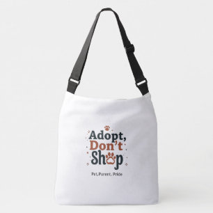 Adopt, Don’t Shop – ペットの親の誇り 大 クロスボディバッグ