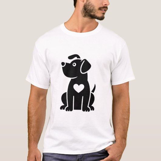 Adopt Don’t Shop Tシャツ - 保護犬ヒーローデザイン (正面)