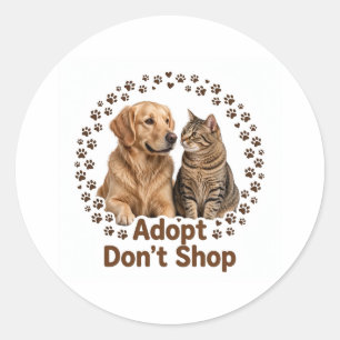Adopt Don't Shop ステッカー