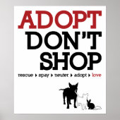 Adopt Don't Shop ポスター (正面)