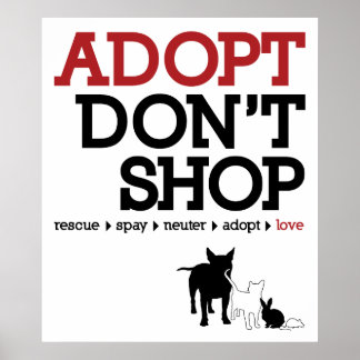 Adopt Don't Shop ポスター