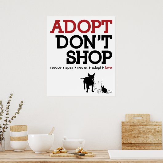 Adopt Don't Shop ポスター (キッチン)
