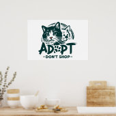 Adopt don't shop 1 ポスター (キッチン)