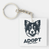 Adopt don't shop 3 キーホルダー (正面)