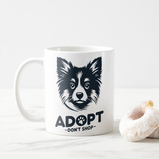 Adopt don't shop 3 コーヒーマグカップ (ドーナツ)