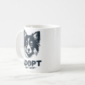 Adopt don't shop 3 コーヒーマグカップ (正面左)