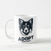 Adopt don't shop 3 コーヒーマグカップ (左)