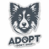 Adopt don't shop 3 シール (正面)