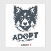 Adopt don't shop 3 シール (シート)