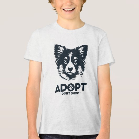 Adopt don't shop 3 トライブレンドＴシャツ (正面)