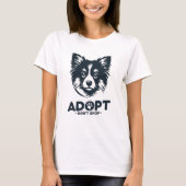 Adopt don't shop 3 tシャツ (正面)