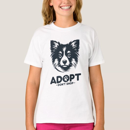 Adopt don't shop 3 tシャツ (正面)