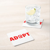 Adopt Dont Shop - Havanese スクエアペーパーコースター (インサイチュ)