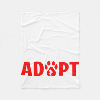 Adopt Dont Shop - Havanese フリースブランケット