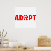 Adopt Dont Shop - Havanese ポスター (キッチン)