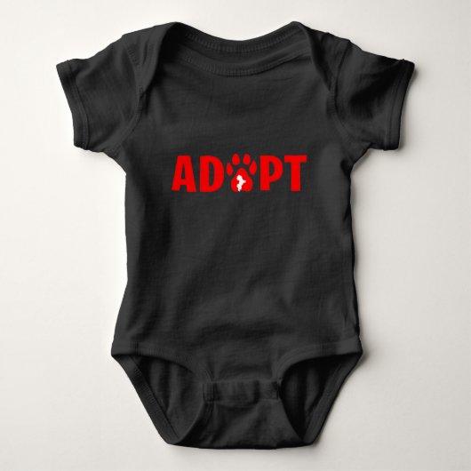 Adopt Dont Shop - Havanese T-Shirt ベビーボディスーツ (正面)