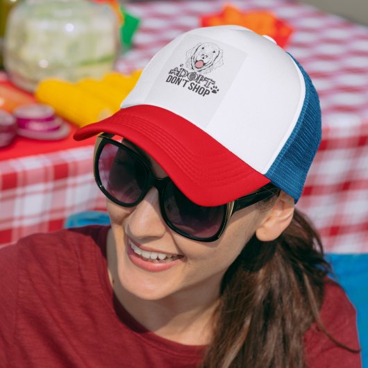 Adopt Don't Shop Homeless Rescue Dog キャップ