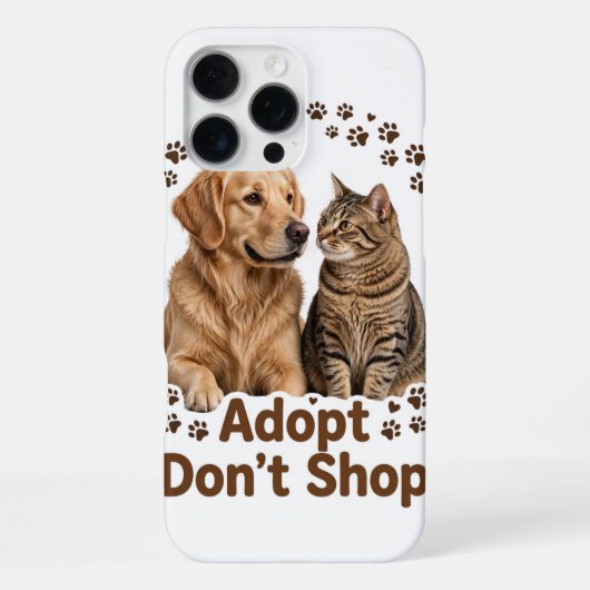 Adopt Don't Shop iPhone 16 Pro Max カー iPhoneケース (裏面)