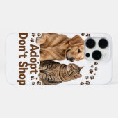Adopt Don't Shop iPhone 16 Pro Max カー iPhoneケース (裏面横)
