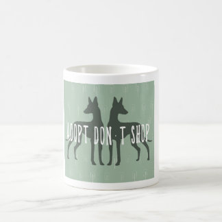 "Adopt, don't shop" mug コーヒーマグカップ