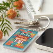 Adopt Don't Shop Rescue Pet Art キーホルダー (正面右)