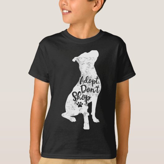 Adopt Don't Shop Rescue Tbull Dog Breed T Bull Mom Tシャツ (正面)
