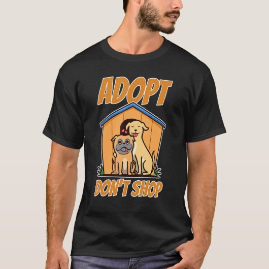 Adopt Don't Shop Tシャツ (正面)