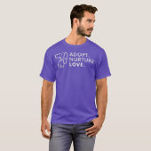 Adopt Dont Shop T-Shirt-Animal Charity Tee-Dog Tシャツ (正面フル)