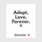 Adopt Love Forever Sticker シール (シート)