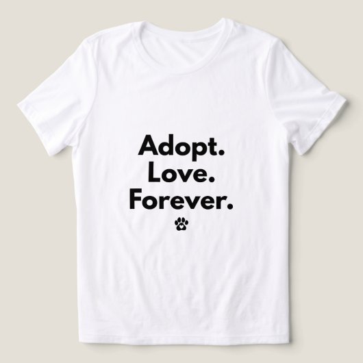 Adopt Love Forever T-Shirt トライブレンドＴシャツ (デザイン正面)