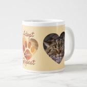 Adopt Love Repeat アースリー救出フォトアート ジャンボコーヒーマグカップ (正面右)