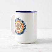 Adopt Rescue Love Repeat バッジ ツートーンマグカップ (正面左)