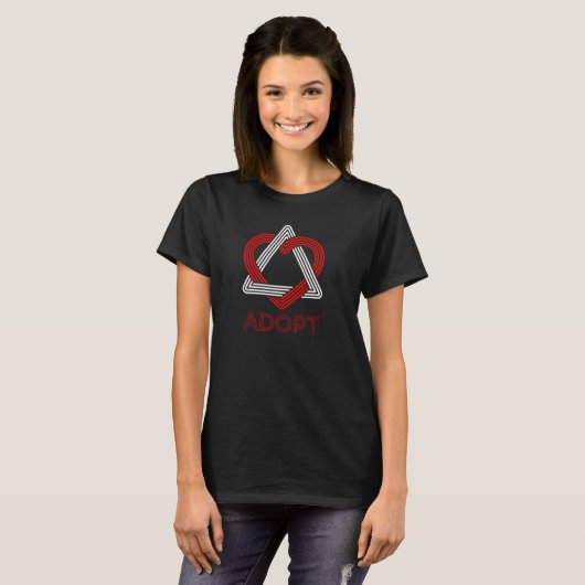 Adopt Symbol Triangle & Heゴッチャデイファミリー Tシャツ (正面フル)