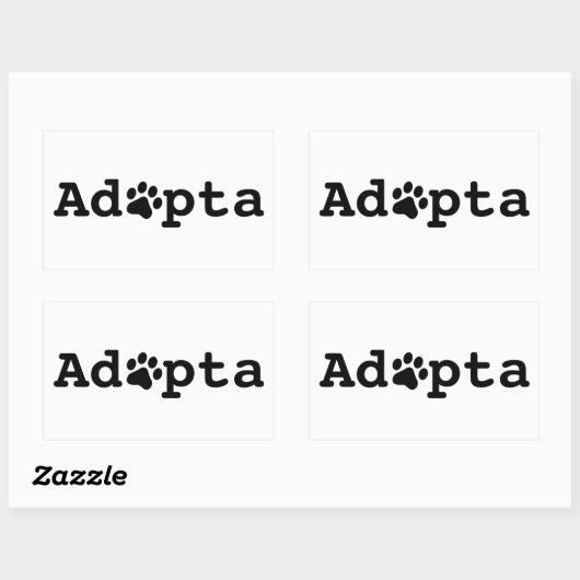 Adopta 長方形シール (シート)