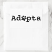 Adopta 長方形シール (バッグ)