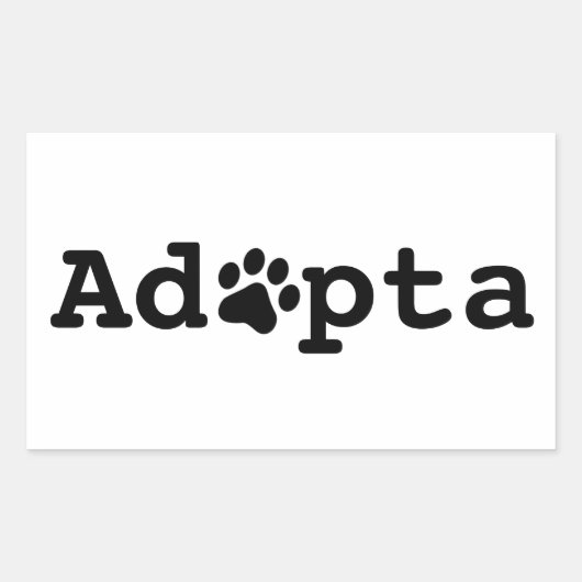 Adopta 長方形シール (正面)