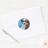 AdoptaRescue犬! ラウンドシール (封筒)