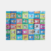 Adopted Dog Fleece Blanket 30" x 40" フリースブランケット (正面(横))
