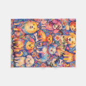 Adopted Dog Theme Fleece Blanket 30" x 40" フリースブランケット (正面(横))