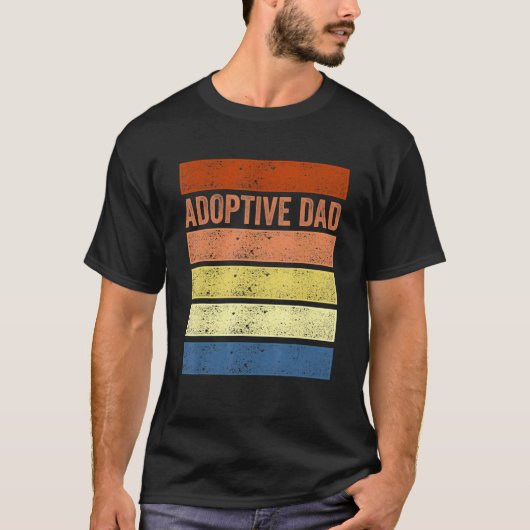 Adoption Announcement Day Dad Family 3 Tシャツ (正面)